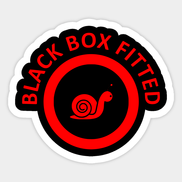 Black Box, Young and New Car Drivers Sticker by Applecrunch